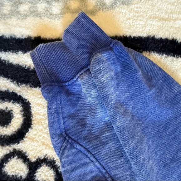 We The Free (Free People) Cropped V-Neck Hoodie - Blue - Size Extra Small - Picture 6 of 12